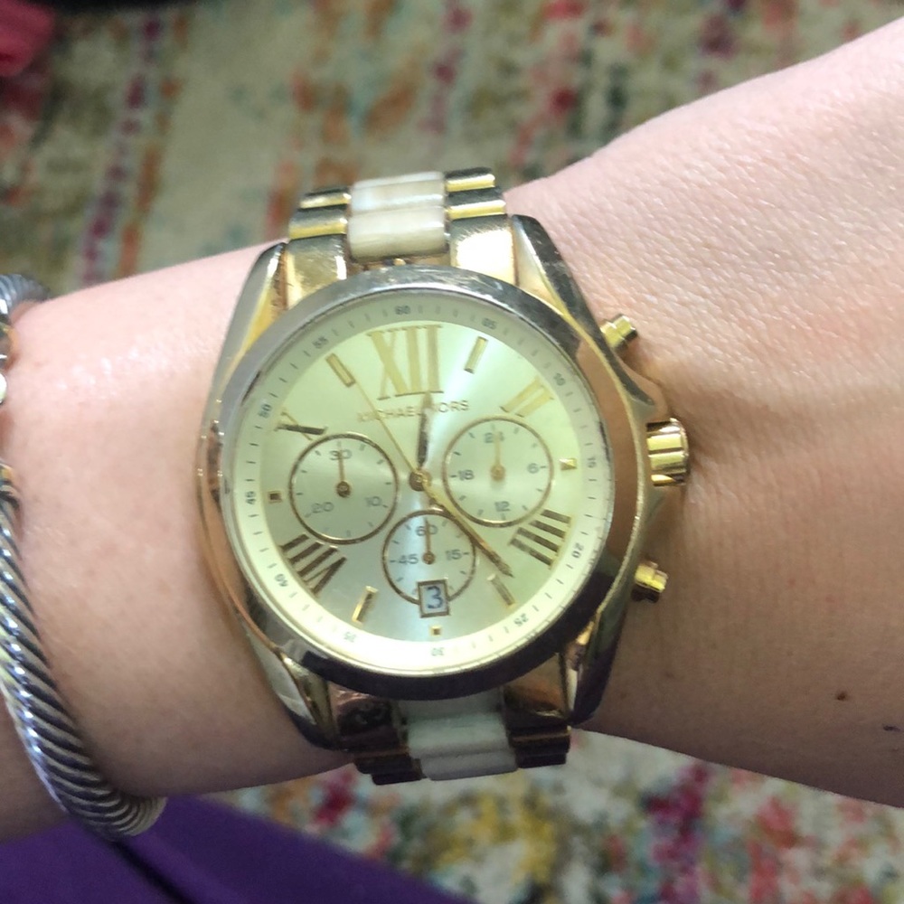 Authentic Michael Kors gold boyfriend watch